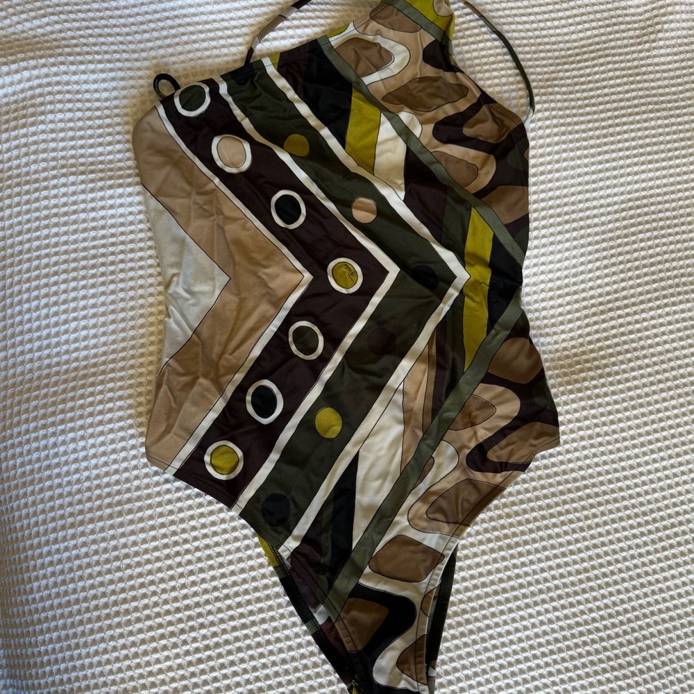 Emilio Pucci Marmo One Piece Swimsuit